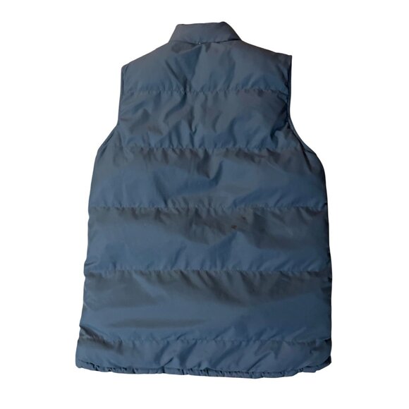 GapKids Puffer Vest Boys XXL Used Reversible Blue Brown - Picture 6 of 14